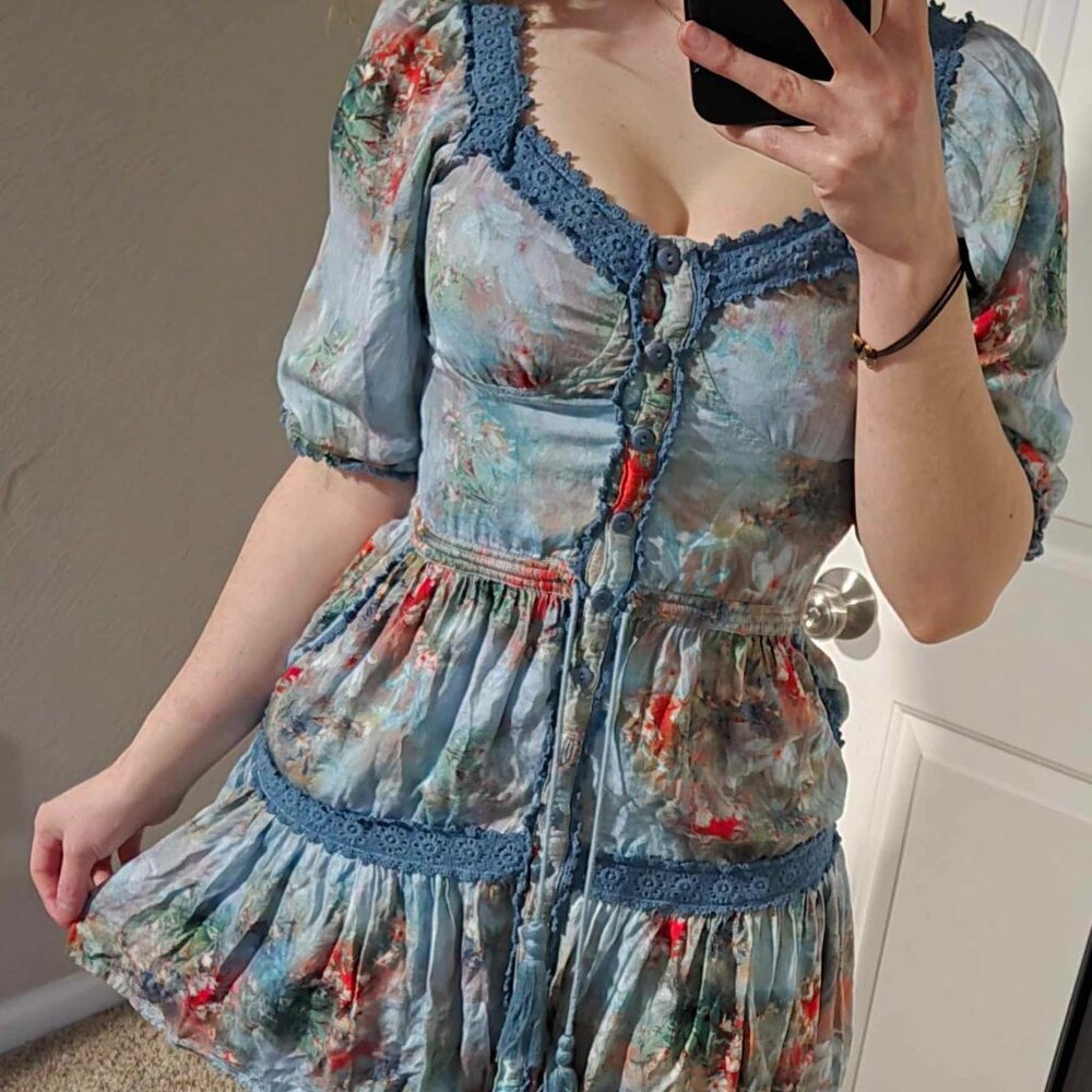 Watercolor Mini Dress